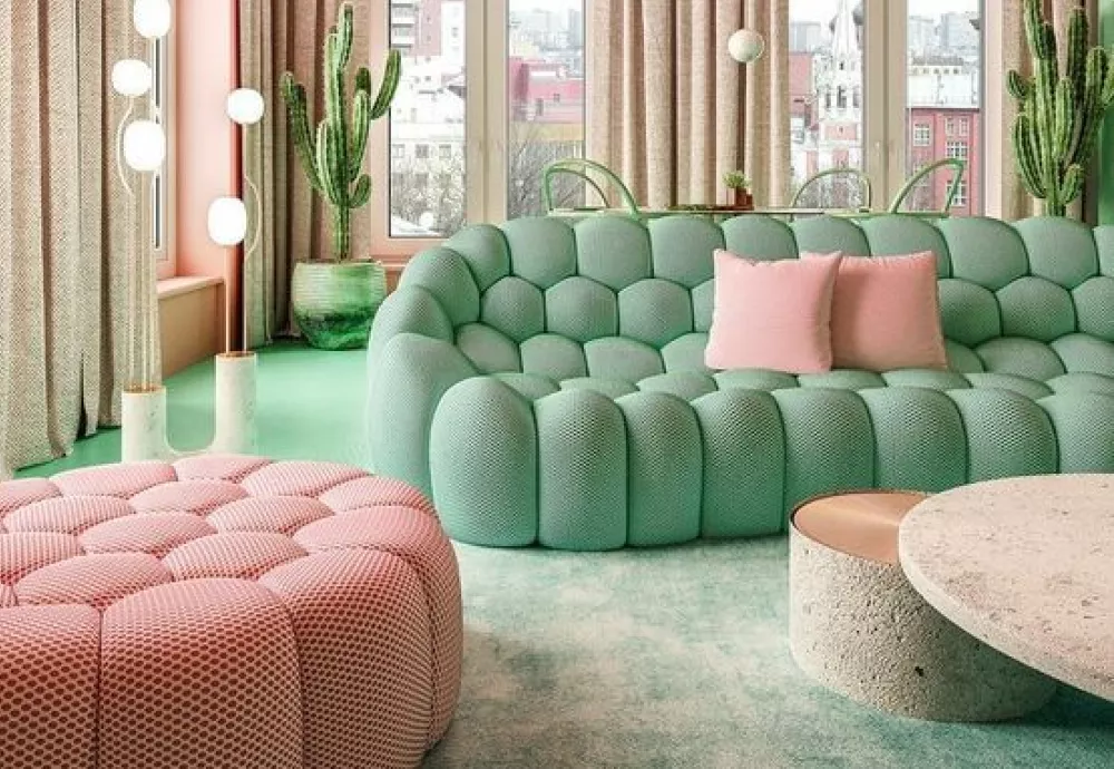 bubble couch green